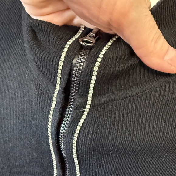 Victoria's Secret Black Zip-Up Cardigan - Picture 4 of 5